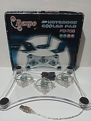 Rexpo FD-709 3 Fanlı Işıklı Notebook Laptop Soğutucu Fan (Sessiz , İkinci El)