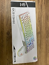 MSI Vigor GK30 Combo RGB Beyaz Kablolu Oyuncu Klavye Mouse Seti