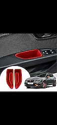 BIBIBO Seat Leon 5f kapı kolu saklama bölmesi, Seat Leon 5F FR ST MK3 2012-2019 ile uyumlu, araç kapısı düzenleyici sakl