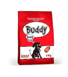 Buddy Kuzu Etli ve Pirinçli Yetişkin Köpek Maması 3 KG