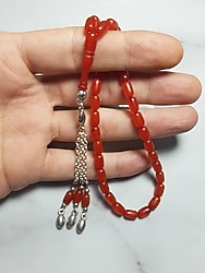 Küçük Boy Ateş Kehribar Tesbih