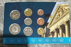 ALMANYA MADENİ PARALAR 1 PFENİG DEN 5 MARK A KADAR TAM SET ORJİNAL SAKLAMA KABINDA ÇİL