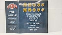 Türkiye Cumhuriyeti Tedavül Para Seti Nostalji No:3 1988-2001 586