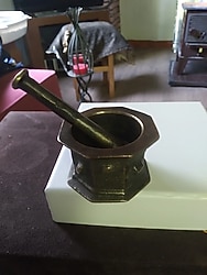 Osmanlı Dönemi Selçuklu model eczacı Pirinç havan ve kolu