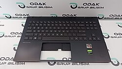 HP OMEN 15-EK, 15-EN (ÜST KASA+KLAVYE) FÜME RENK TPN-Q238, SJP46G3ETATP70
