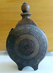 Dekoratif Ahşap Su Matarası -