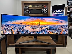 Samsung CRG9 49" Dual QHD Curved 120Hz 4ms Oyuncu Monitörü LC49RG90SSRXUF (İKİNCİ EL)
