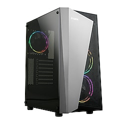 Zalman S4 Plus 120mm RGB Fanlı MegaMax 600W 80 Siyah ATX Mid Tower Gaming Oyuncu Kasası