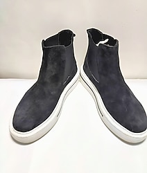 HAKİKİ DERİ CHELSEA BOT SİYAH NUBUK 40 ERKEK AYAKKABI YENİ