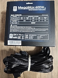 Zalman ZM600-TXII V2 MegaMax 600W 80 Plus Standart Power Supply Güç Kaynağı