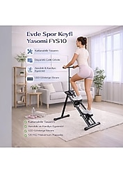 Yasomi FYS10 Katlanabilir Dikey Tırmanma Egzersiz Aleti - Merdiven Tırmanma Kondisyon Aleti TEŞHİR