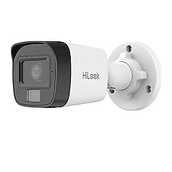 HILOOK 4Mpix, 2,8mm Lens, H265+, Dual Light, 20Mt Gece Görüşü, Dahili Mikrofon, IP67, PoE, Bullet, IP Kamera