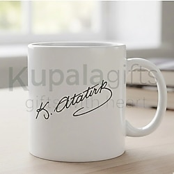 Atatürk imzalı kupa bardak