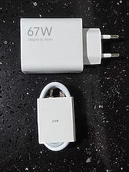 67W Xiaomi Orjinal Turbo Hızlı Şarj Aleti Saniye Saydırmalı 6A Sıfır Set Type C Kablolu "SIFIR ÜRÜN"