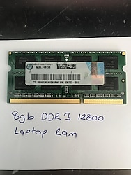 8GB DDR 3 12800 LAPTOP RAM - HP LAPTOPTAN SÖKÜLMÜŞTÜR