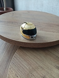 Motor Kaskı Tasarımlı Doldurulabilir Normal Alevli Çakmak - Hediyelik