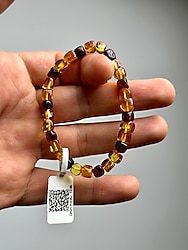 Orijinal Damla Kehribar Bileklik (Ü.K: 1236)