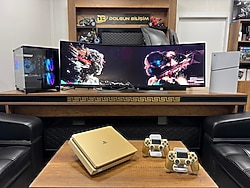 PlayStation 4 Slim Gold Edition Çift Kol Oyun Konsolu (İKİNCİ EL)