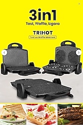 Goldmaster Trihot IN-7464 3in1 Granit Waffle Tost Makinesi