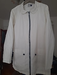 beyaz kislik mont XL beden saglam yeni