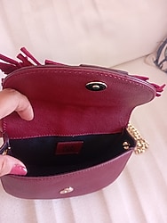 Minik bordo süet çanta