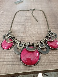 kırmızı taşlı kolye