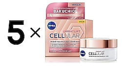 5 ADET x NIVEA Cellular Expert Lift Yaşlanma Karşıtı Gündüz Yüz Bakım Kremi 50ml