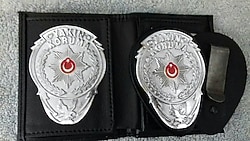 RZT METAL.YAKIN KORUMA ROZETLI CÜZDANI v KEMER ROZETI AL.SADECE YAKIN KORUMA KIMLIK KARTLI PERS.SATILIR.SIVILE SATILMAZ