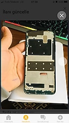 Huawei Y7 Prime 2019 Ekran Tuş Çıta Orijinal Yeşil