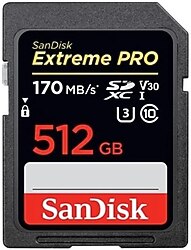 Sandisk Extreme PRO 512 Gb SD card
