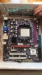 ECS A740GM-M (V1.0) DVI Socket AM2+ DDR2 RS740M-M  