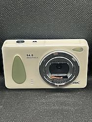 64 MP Dijital Kamera Retro Beyaz 64 GB Hafıza Kartlı(SIFIR)