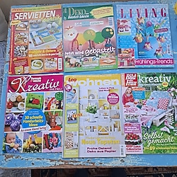 Deutsche Kreativ Hefte mit Anleitungen