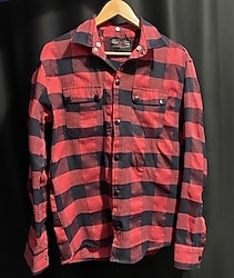 Catch Marka Kırmızı-Siyah Vintage Ekose Oduncu Gömlek