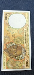 MERKEZİ AFRİKA 2000 FRANK ÇİL NADİR