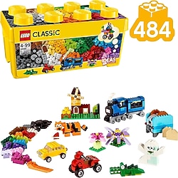 Sıfır LEGO® Classic 484 Parçalık Orta Boy Yaratıcı Yapım Kutusu (10696) - Çocuk Oyuncak Yapım Seti