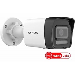HIKVISION 2Mpix, 4mm Lens, H265+ ,30Mt Gece Görüşü, Hybrid Light, SD Kart,Dahili Mikrofon, PoE, Bullet IP Kamera