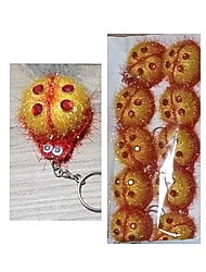 Elişi örgü mıknatıslı anahtarlık 10 adet