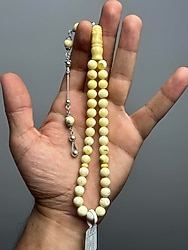 Doğal Kaya Damla Kehribar Tesbih