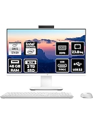 Asus V400 Intel Core I5 13420H 48GB 2tb SSD 23.8" Fhd Fdos All In One Bilgisayar