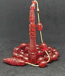 Sıfır Ürün VIP Mücahit Şener Ateş Kehribar Tesbih