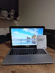 Asus laptop orjinal kutulu tertemiz