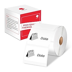 Zuidid 40 x 30 mm Plastik Termal Etiket 230 Adet Beyaz - Phomemo M110/M120/M150/M200/M220/M221