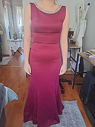 Fuşya Balık Model Abiye