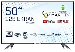 Onvo OV50350 4K Ultra HD 50" 127 Ekran Uydu Alıcılı Android Smart LED TV