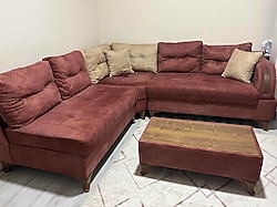 Gül kurusu renginde L koltuk