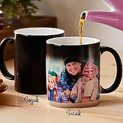 Kişiye Özel Sihirli Kupa 2 Adet Fotoğraf Baskı Yapılabilir