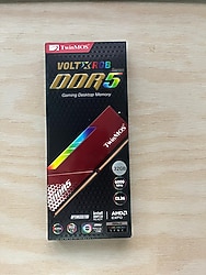 Twinmos VoltX RGB 32 GB (1x32) DDR5 6000MHz CL36 RGB PC Ram-TMD532GB6000URGB36