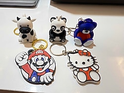 3D figür anahtarlık 5 Adet