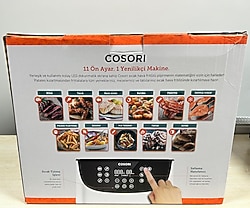 COSORI 5.5 L Yağsız Fritöz, 11 Programlı Sıcak Hava Fritözü, LED Dokunmatik Ekran, Zamanlayıcı,1700 W